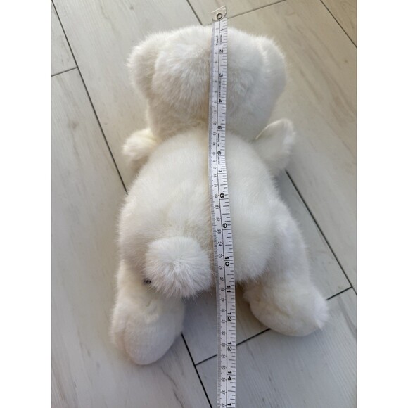 Vintage Mervyn’s Playful Pals Puppet White Puppy Dog Or Polar Bear - Picture 10 of 11